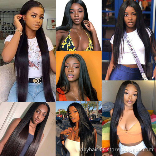 Unprocessed 100% Human Hair Full Lace Wig Preplucked Bleached Knots Human Hair Lace Wig Lace wig Hd Human Hair 360